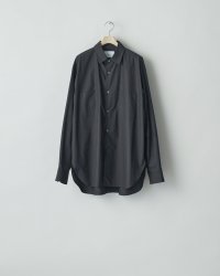 ssstein       OVERSIZED DOWN PAT SHIRT・DARK CHARCOAL