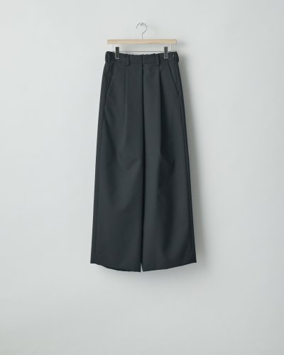 画像1: ssstein       OVERTUCKED EXTRA WIDE TROUSERS・BLACK