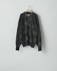 ssstein         DISCOLORATION RIB KNIT LS・BLACK