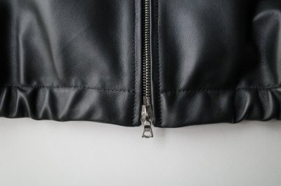 画像2: ssstein         LEATHER HOODED SHORT JACKET