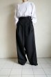 画像13: ssstein       OVERTUCKED EXTRA WIDE TROUSERS・BLACK