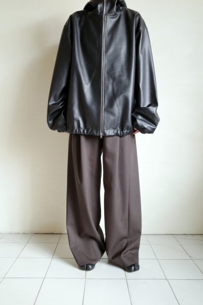 画像10: ssstein         LEATHER HOODED SHORT JACKET・BLACK