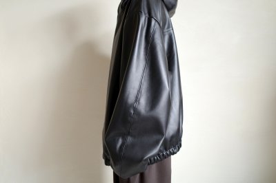 画像8: ssstein         LEATHER HOODED SHORT JACKET・BLACK