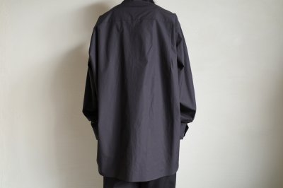 画像7: ssstein       OVERSIZED DOWN PAT SHIRT・DARK CHARCOAL
