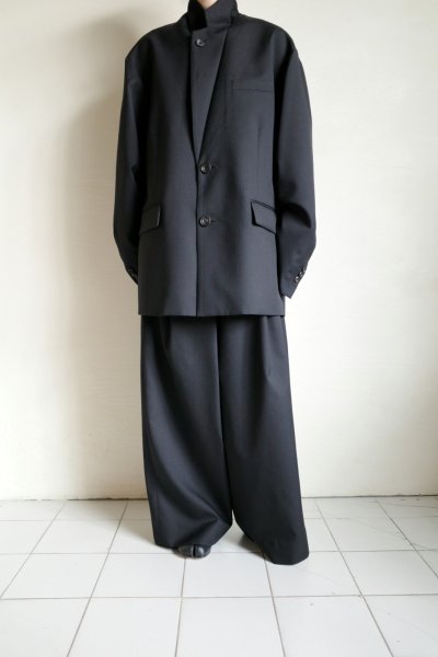 画像5: ssstein       OVERTUCKED EXTRA WIDE TROUSERS・BLACK