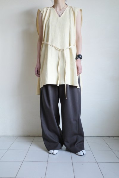 画像15: ANTHEM A       MISTY JACQUARD  V-NECK TOPS・ECRU