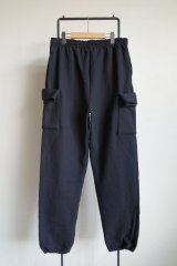 RELAX FIT       リラックスフィット ”Sweat Cargo Pants”スウェットカーゴパンツ・ブラック