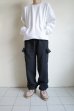 画像14: RELAX FIT       リラックスフィット ”Sweat Cargo Pants”スウェットカーゴパンツ・ブラック