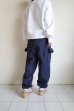 画像17: RELAX FIT       リラックスフィット ”Sweat Cargo Pants”スウェットカーゴパンツ・ネイビー