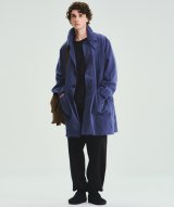 FOLL       cotton washed journey coat・faded navy