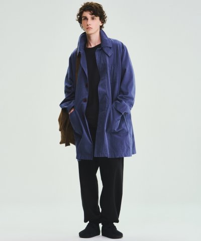 画像1: FOLL       cotton washed journey coat・faded navy