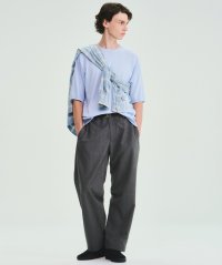 FOLL       wool poly everyday trouser・grey