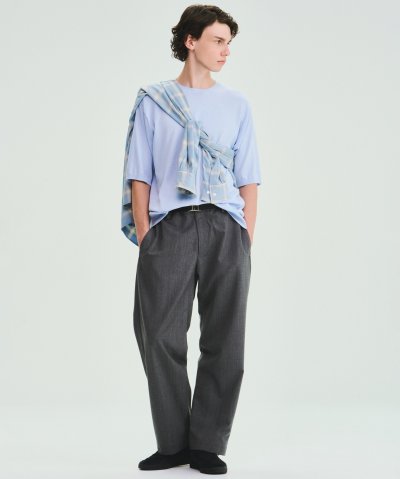 画像1: FOLL       wool poly everyday trouser・grey