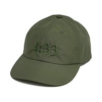  GARBAGE      PRE CURVE BRIM 6 PANEL CAP (4:33)・OLIVE×OLIVE EMB