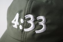 他の写真3:  GARBAGE      PRE CURVE BRIM 6 PANEL CAP (4:33)・OLIVE×WHITE EMB