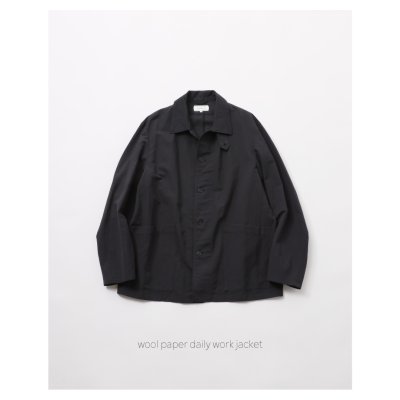 画像5: FOLL       wool paper daily work jacket・dark navy