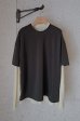 画像6: phebus       LAYERED T-SHIRTS・CHARCOAL×IVORY S5