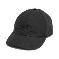  GARBAGE      PRE CURVE BRIM 6 PANEL CAP (4:33)・BLACK×BLACK EMB