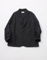 FOLL       wool paper daily jacket・dark navy