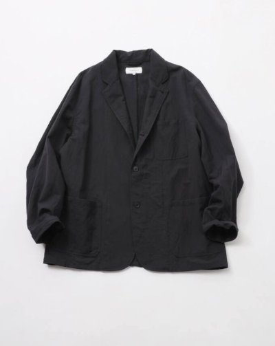 画像1: FOLL       wool paper daily jacket・dark navy