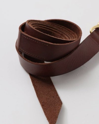 画像2: FOLL       firstclass leather basic belt・brown