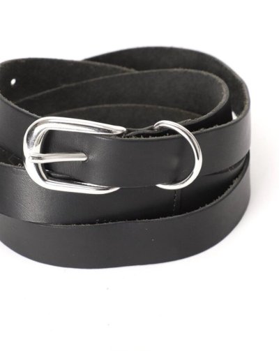 画像2: FOLL       firstclass leather basic belt・black