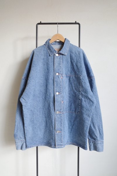 画像1: phebus       WASHI DENIM JACKET・FADE BLUE