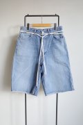 phebus       WASHI DENIM SHORTS・ICE BLUE