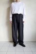 画像11: FOLL       wool paper relax pants・dark navy