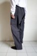 画像11: FOLL       wool paper relax cargo pants・dark navy