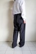 画像14: FOLL       wool paper relax pants・dark navy