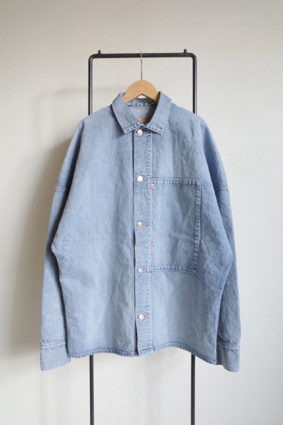 画像1: phebus       WASHI DENIM JACKET・ICE BLUE