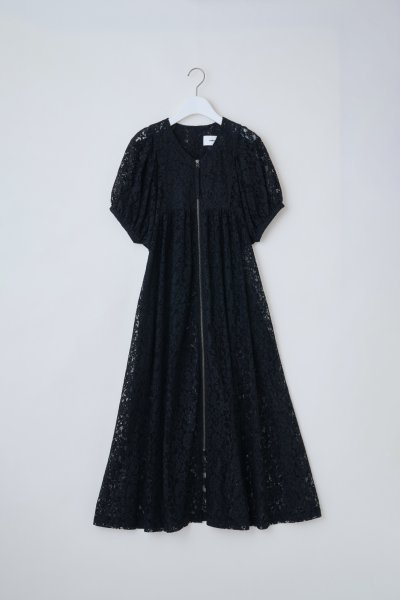 画像1: naokitomizuka      Lace  one piece・black