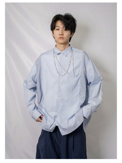 画像1: TENHALF       DOKING SHIRT・BLUE