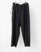 ANTHEM A        WOOL RAYON TROPICAL NO-BRAINER PANTS・BLACK