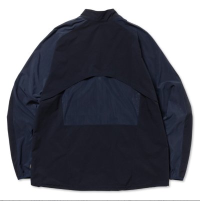 画像2: ROTOL       SHEER MESH ZIP SHIRTS・NAVY