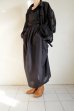 画像12: ANTHEM A        COTTON SILK DRAPE BUSTLE DRESS・BLACK