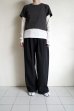 画像12: phebus       LAYERED T-SHIRTS・CHARCOAL×IVORY S1