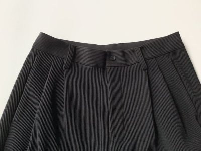 画像2: ssstein          GRADATION PLEATS TWIST SEAM WIDE TROUSERS・BLACK