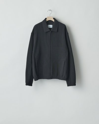 画像1: ssstein          GRADATION PLEATS TWIST SLEEVE ZIP JACKET ・BLACK