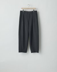 ssstein          GRADATION PLEATS TWIST SEAM WIDE TROUSERS・BLACK