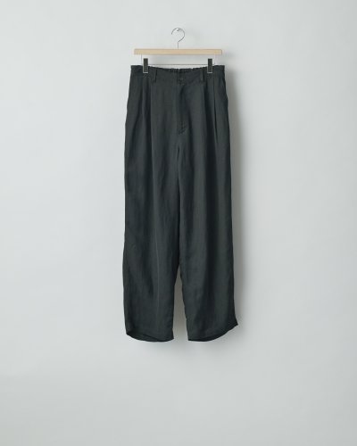 画像1: ssstein          VIS/LI TWILL WIDE EASY TROUSERS・BLACK