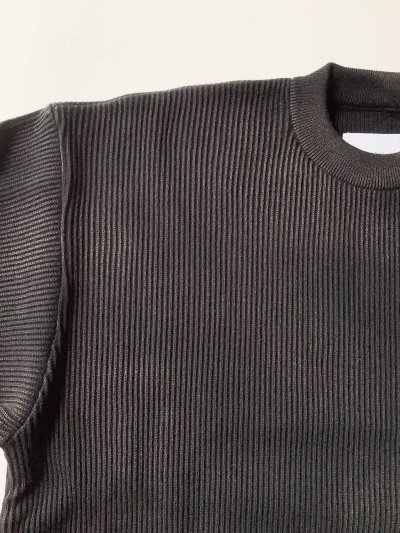 画像2: ssstein         DISCOLORATION RIB KNIT LS・BLACK