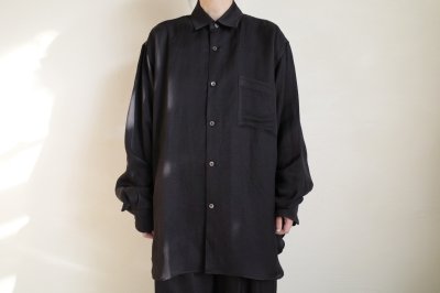 画像6: ssstein          VIS/LI TWILL OVERSIZED LS SHIRT・BLACK