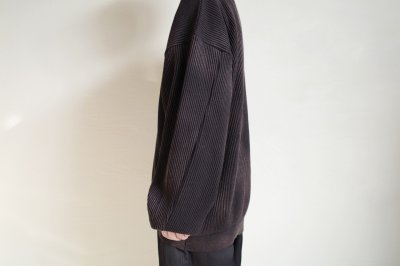 画像7: ssstein         DISCOLORATION RIB KNIT LS・BLACK