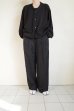 画像13: ssstein         WOOL SILK KNIT TUCKED CARDIGAN・BLACK