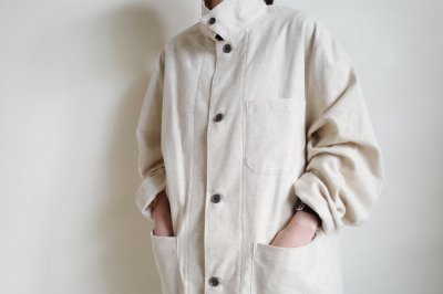 画像18: FOLL       cotton linen pyjama jacket・natural