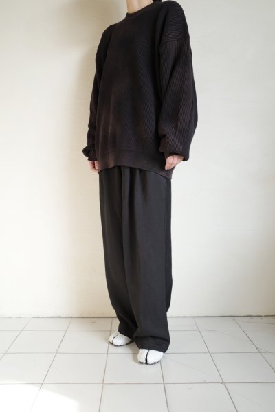 画像10: ssstein         DISCOLORATION RIB KNIT LS・BLACK