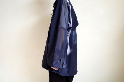 画像12: ROTOL       20%OFFSHEER MESH ZIP SHIRTS・NAVY