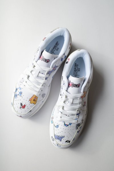 画像1: BODYSONG.      GRAFFITI CLASSIC SNEAKERS・WHITE